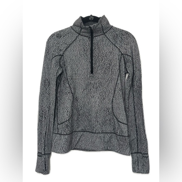 Lululemon Rush Hour Half Zip Spray Jacquard Sz 6 Running Workout Exercise - Picture 8 of 16